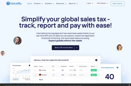 Taxually泰税利VAT网页截图,Taxually泰税利VAT网页快照