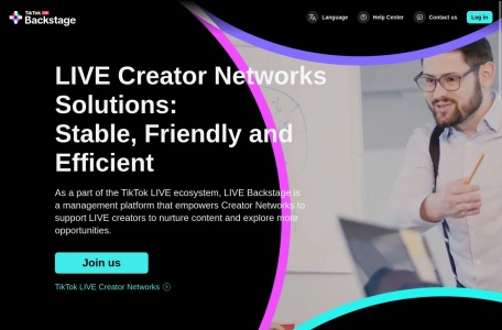 TikTok工会登录网页截图,TikTok工会登录网页快照