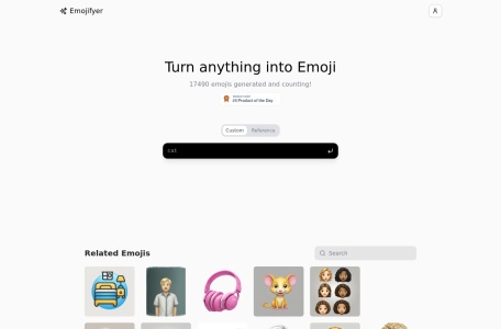 Emojifyer | AI Emoji Generator网页截图,Emojifyer | AI Emoji Generator网页快照
