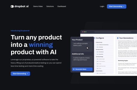 DropbotAI网页截图,DropbotAI网页快照