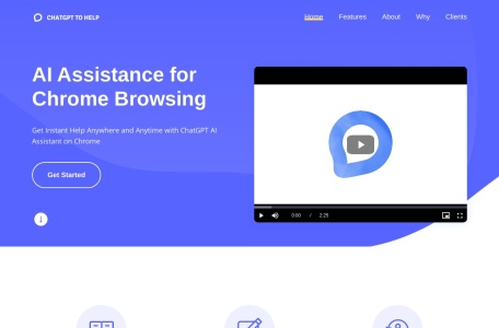 ChatGPT2Help Chrome Extension网页截图,ChatGPT2Help Chrome Extension网页快照