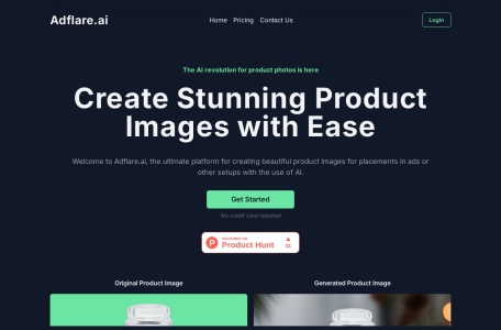 Adflare.ai,Adflare.ai官网截图,AI革命的产品照片