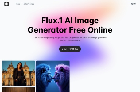 FluxAI.art: Free AI Image Generator网页截图,FluxAI.art: Free AI Image Generator网页快照