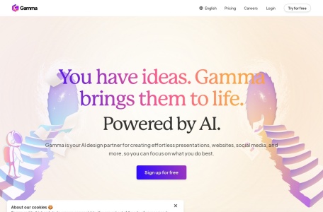Gamma AI网页截图,Gamma AI网页快照