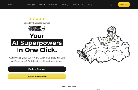 AI Prompt Generator by God of Prompt网页截图,AI Prompt Generator by God of Prompt网页快照