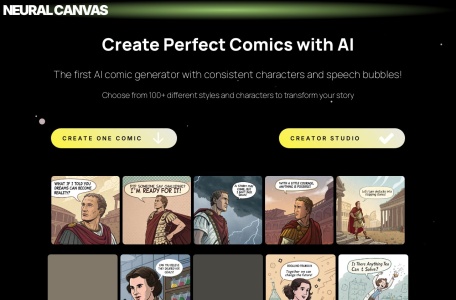 Neural Canvas网页截图,Neural Canvas网页快照