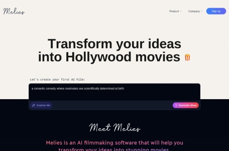Melies网页截图,Melies网页快照