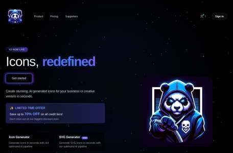 Iconai网页截图,Iconai网页快照