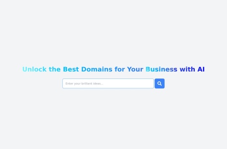 Unlock.domain,Unlock.domain官网截图,Unlock.domains 是一个快速简便的域名搜索平台，利用AI技术帮助用户在各种顶级域名（TLD）中寻找可用的域名。它提供了一个直观的界面，帮助用户为企业或个人项目发现理想的域名。