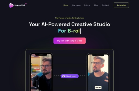Magicroll.ai,Magicroll.ai官网截图,Magicroll.ai 是一款自主视频创作工具，旨在轻松生成引人注目的视频短片。
