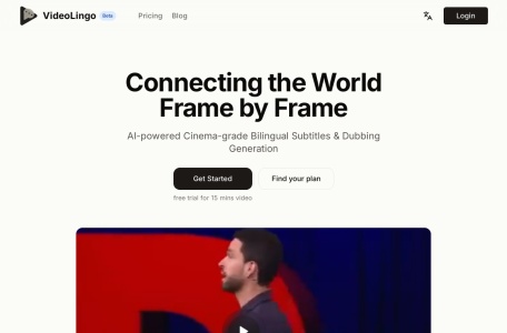VideoLingo网页截图,VideoLingo网页快照