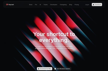Raycast Al,Raycast Al官网截图,Raycast推出的Mac AI助手，智能写作、编程、回答问题等