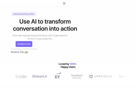 Noty AI网页截图,Noty AI网页快照