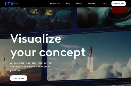 LTX Studio网页截图,LTX Studio网页快照