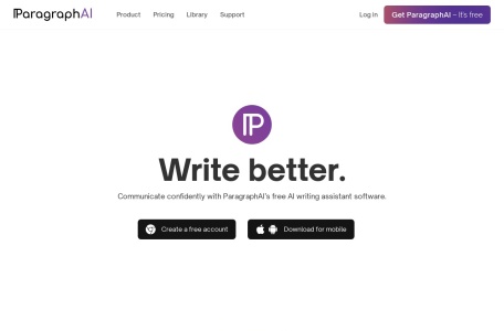 Paragraph AI网页截图,Paragraph AI网页快照