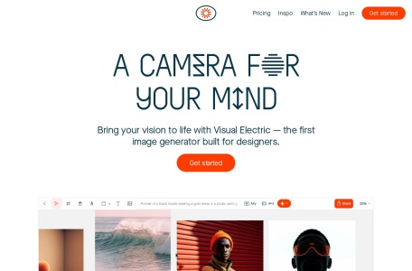 Visualelectric,Visualelectric官网截图,更适合设计创作的AI绘画工具