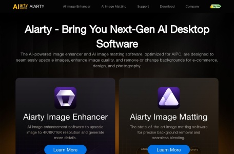 Aiarty Image Enhancer,Aiarty Image Enhancer官网截图,Aiarty图像增强器是一款生成式人工智能图像增强软件，可以去噪、去模糊、提升图片分辨率，并生成更多的图像细节。它旨在通过去模糊、去噪、锐化和利用新的超分辨率AI模型生成更真实的细节，来提高图像质量。它可以将任何图片提升至惊人的4K、8K分辨率，适用于打印、壁纸、海报等。该软件利用人工智能增强照片和图像质量，确保绝无仅有的清晰度和细节。