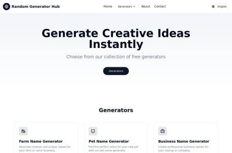 RandomGenerator.vip,RandomGenerator.vip官网截图,RandomGenerator.vip 可帮助您即时创建随机数、随机名称、随机掷骰子等。这是一款基于浏览器的免费工具，适用于游戏、决策和创意任务。