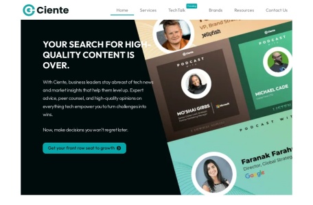 Lead Generation Service Ciente,Lead Generation Service Ciente官网截图,通过Ciente系统化的潜在客户开发服务，您能精准锁定目标受众、提升转化效率，并实现营销目标。