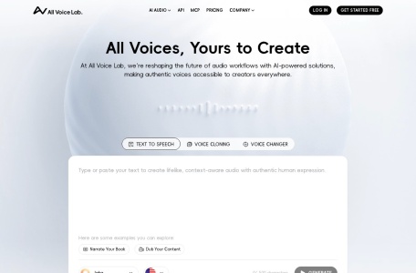 All Voice Lab (趣丸千音）网页截图,All Voice Lab (趣丸千音）网页快照