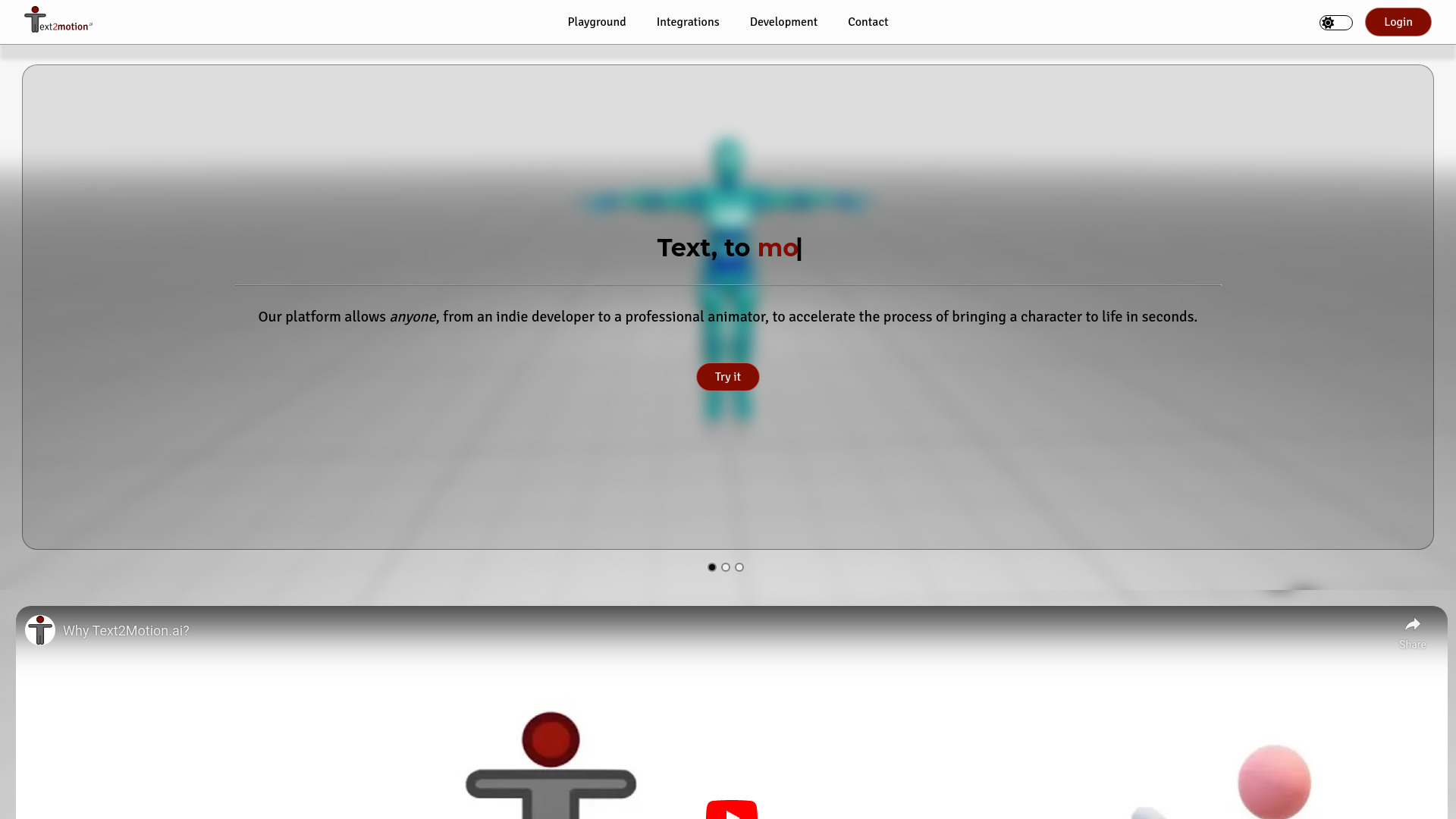 Text2Motion.ai网页截图,Text2Motion.ai网页快照
