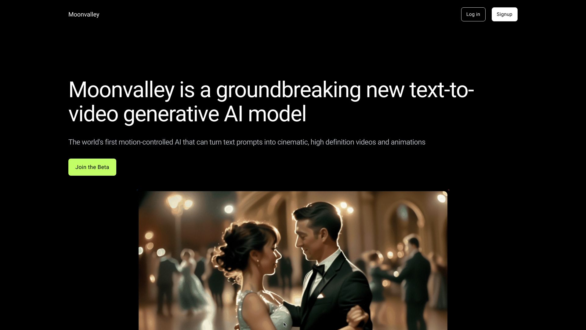 Moonvalley网页截图,Moonvalley网页快照