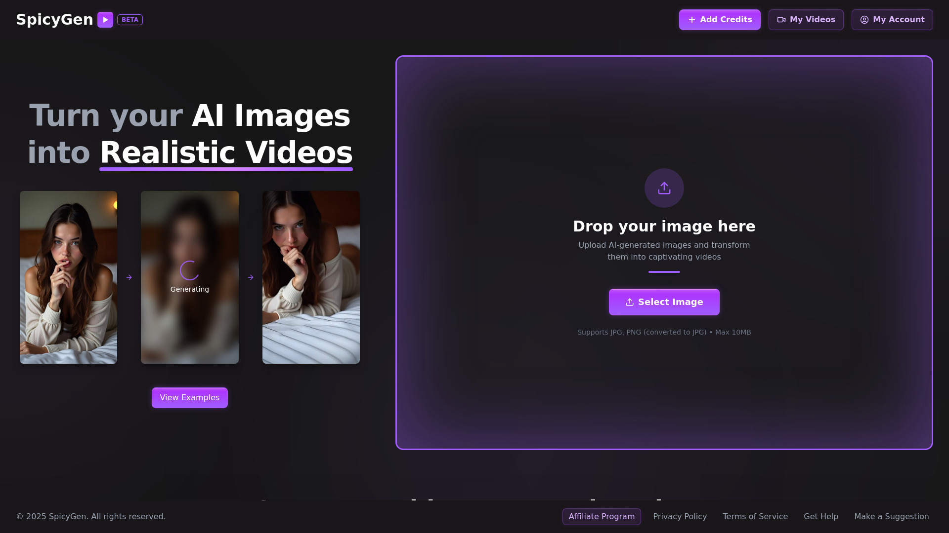 SpicyGen网页截图,SpicyGen网页快照