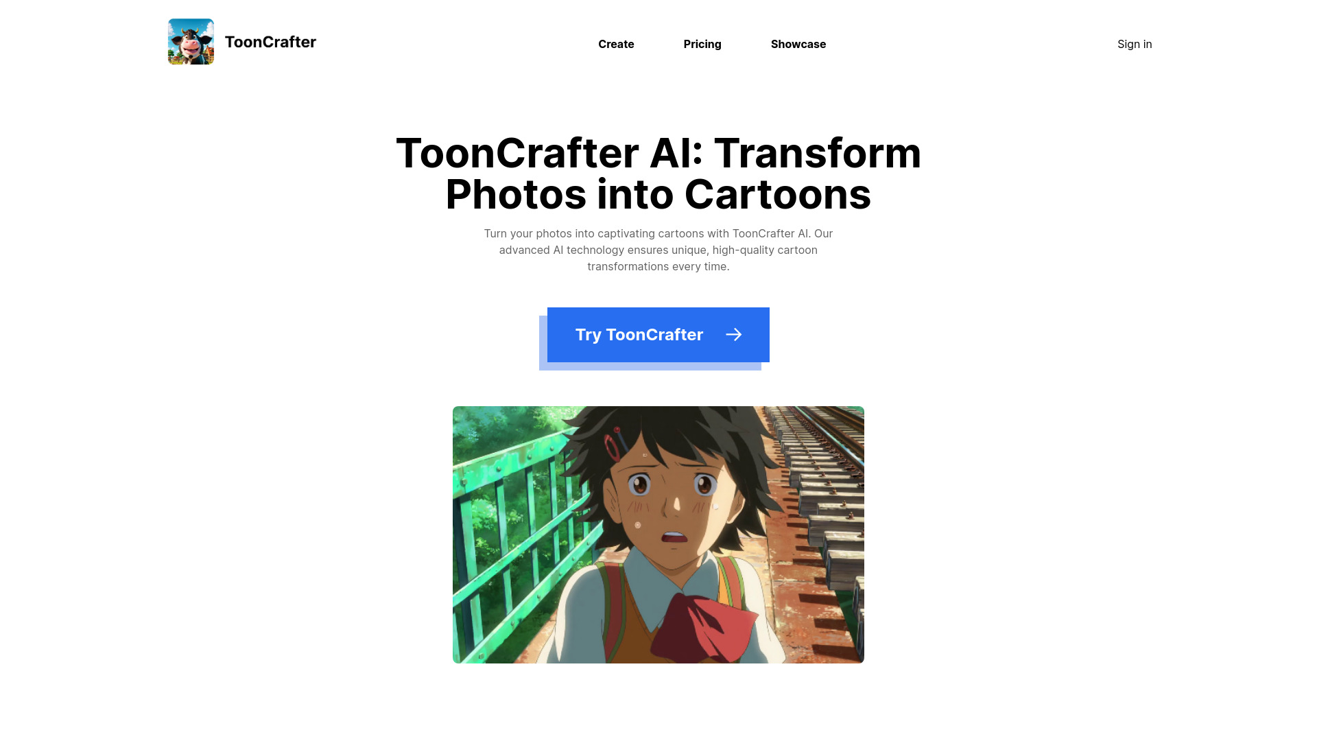 ToonCrafter AI网页截图,ToonCrafter AI网页快照