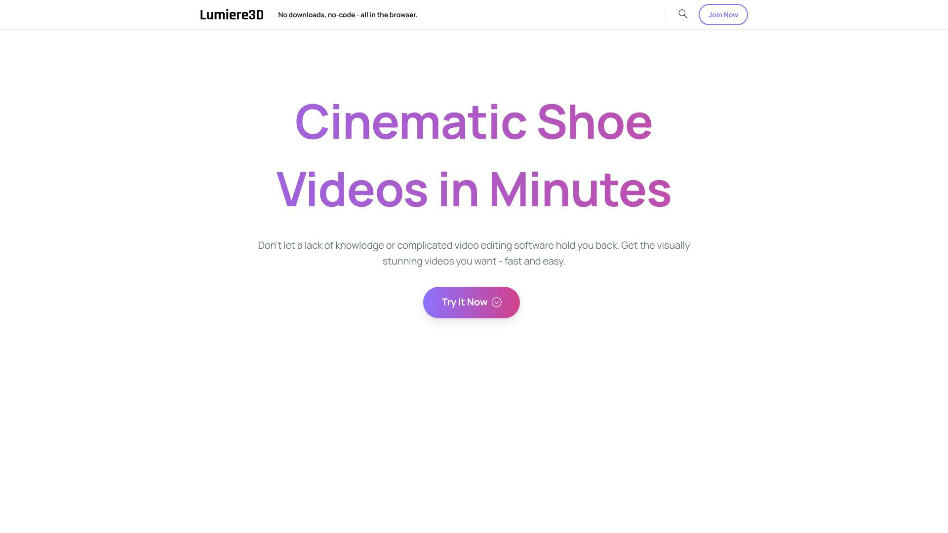 Lumiere 3D AI网页截图,Lumiere 3D AI网页快照