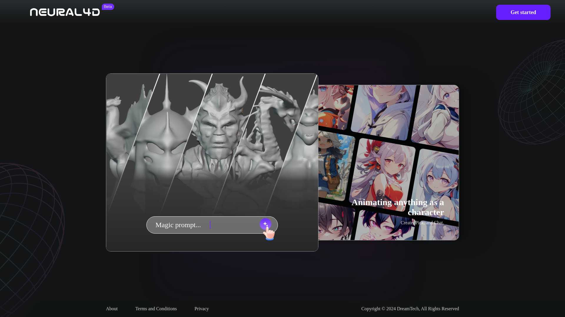 Neural4D网页截图,Neural4D网页快照