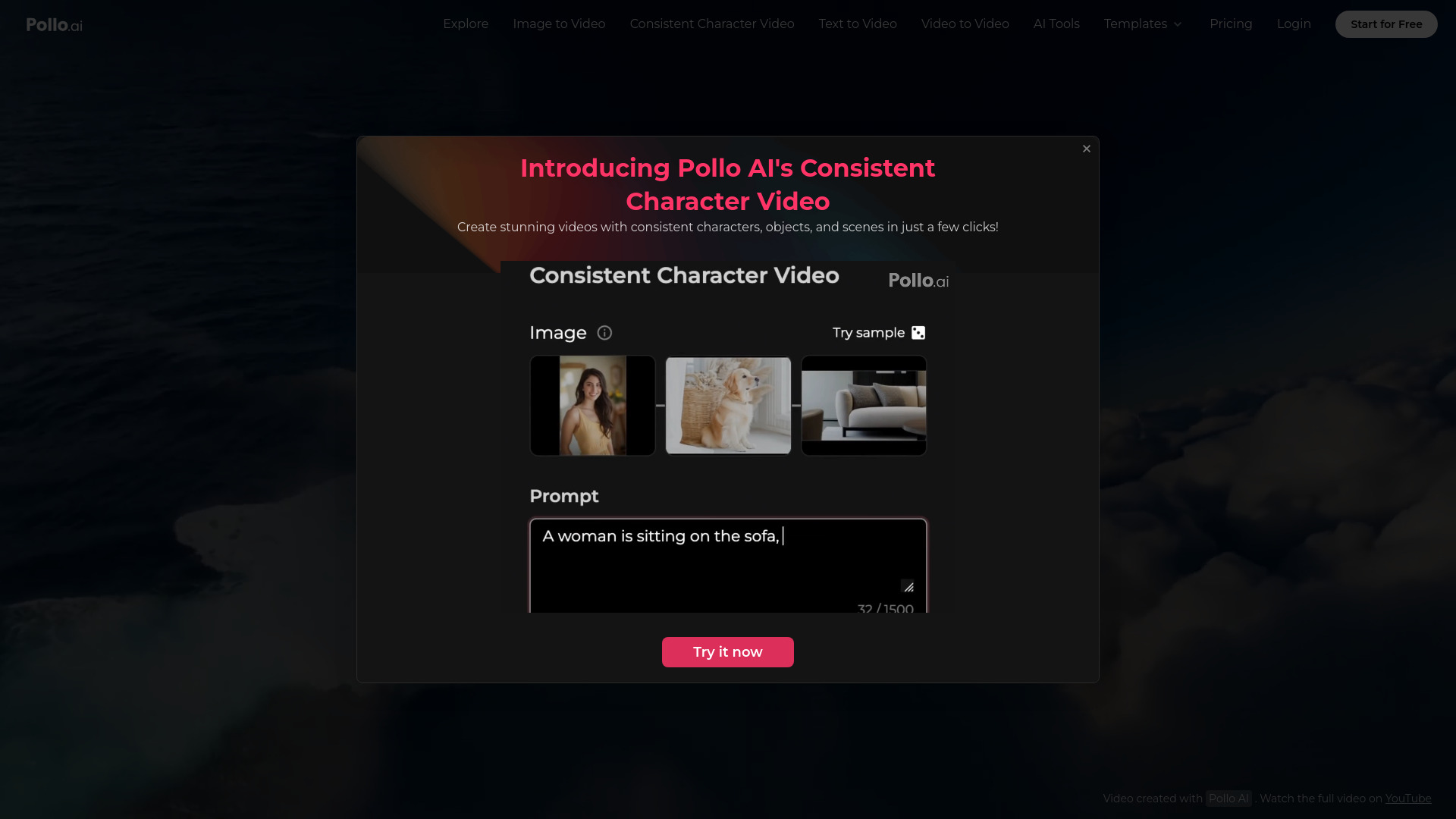 Pollo.ai网页截图,Pollo.ai网页快照