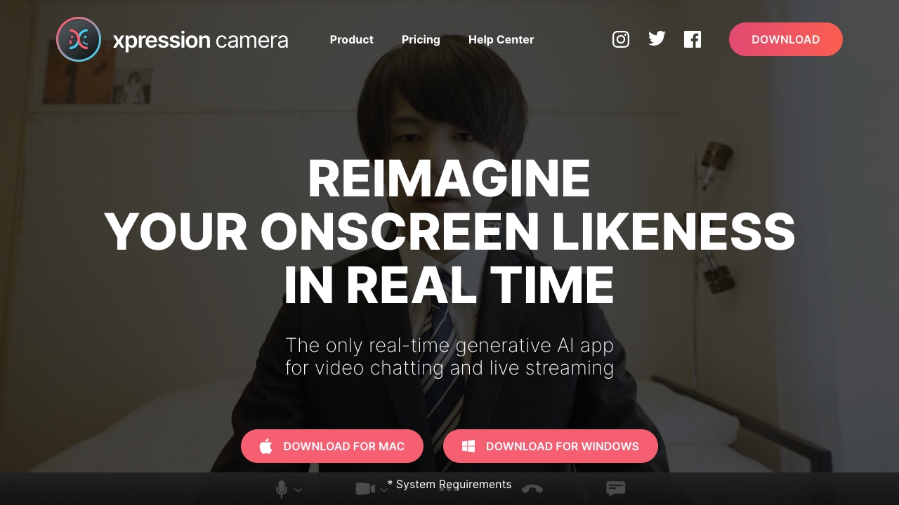 Xpression Camera网页截图,Xpression Camera网页快照