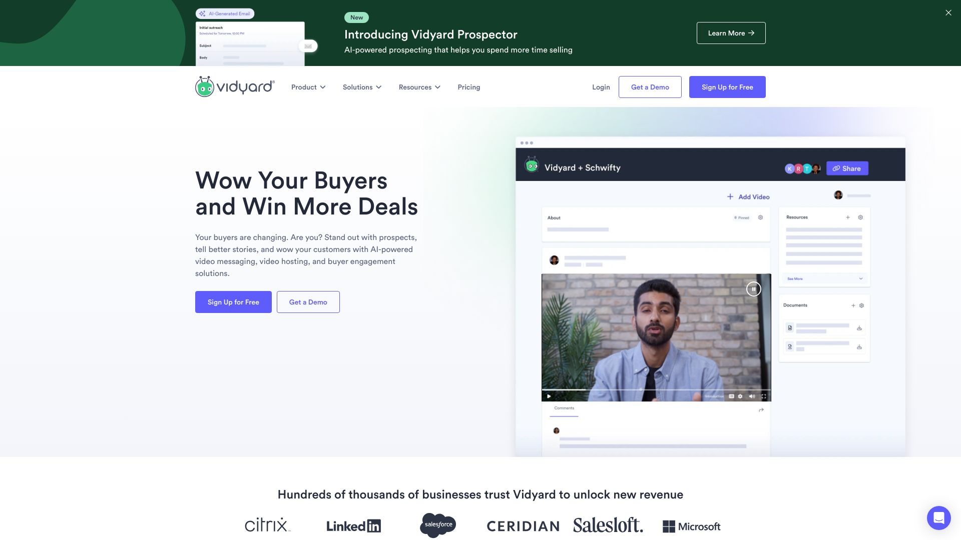 Vidyard – Video Tools for Virtual Sales and Marketing Teams网页截图,Vidyard – Video Tools for Virtual Sales and Marketing Teams网页快照