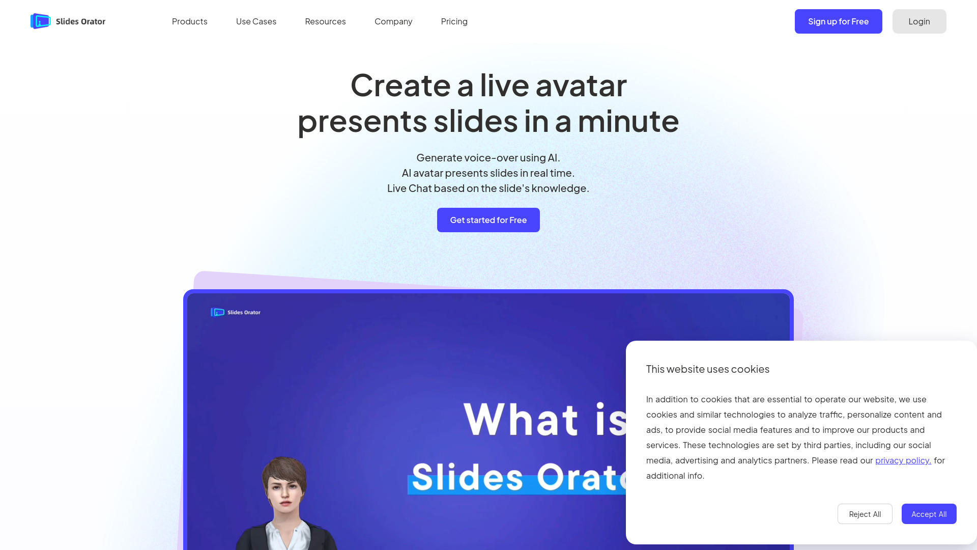SlidesOrator网页截图,SlidesOrator网页快照