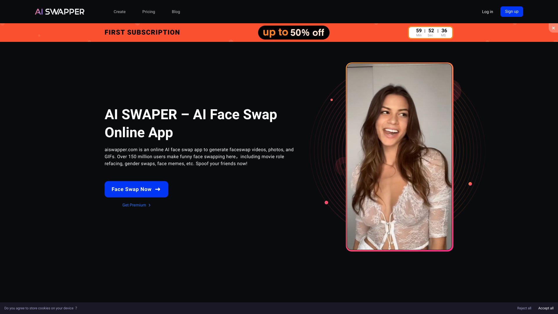AI SWAPPER网页截图,AI SWAPPER网页快照