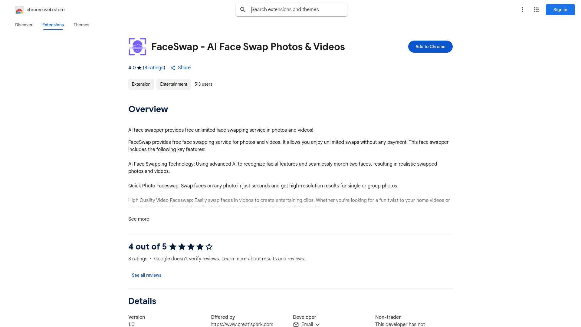 FaceSwap – AI Face Swap Photos & Videos网页截图,FaceSwap – AI Face Swap Photos & Videos网页快照