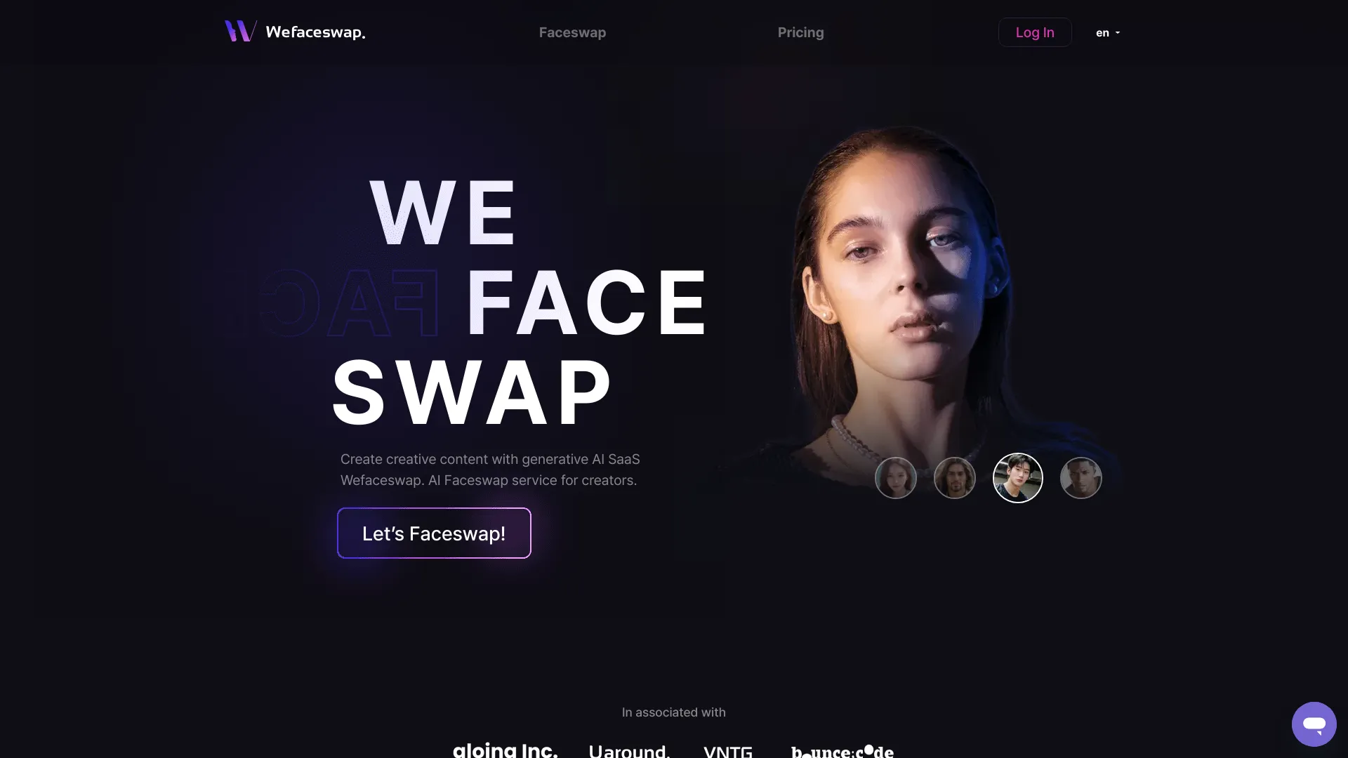 Wefaceswap网页截图,Wefaceswap网页快照
