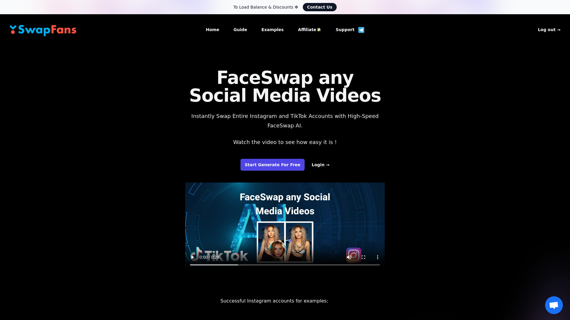 SwapFans网页截图,SwapFans网页快照