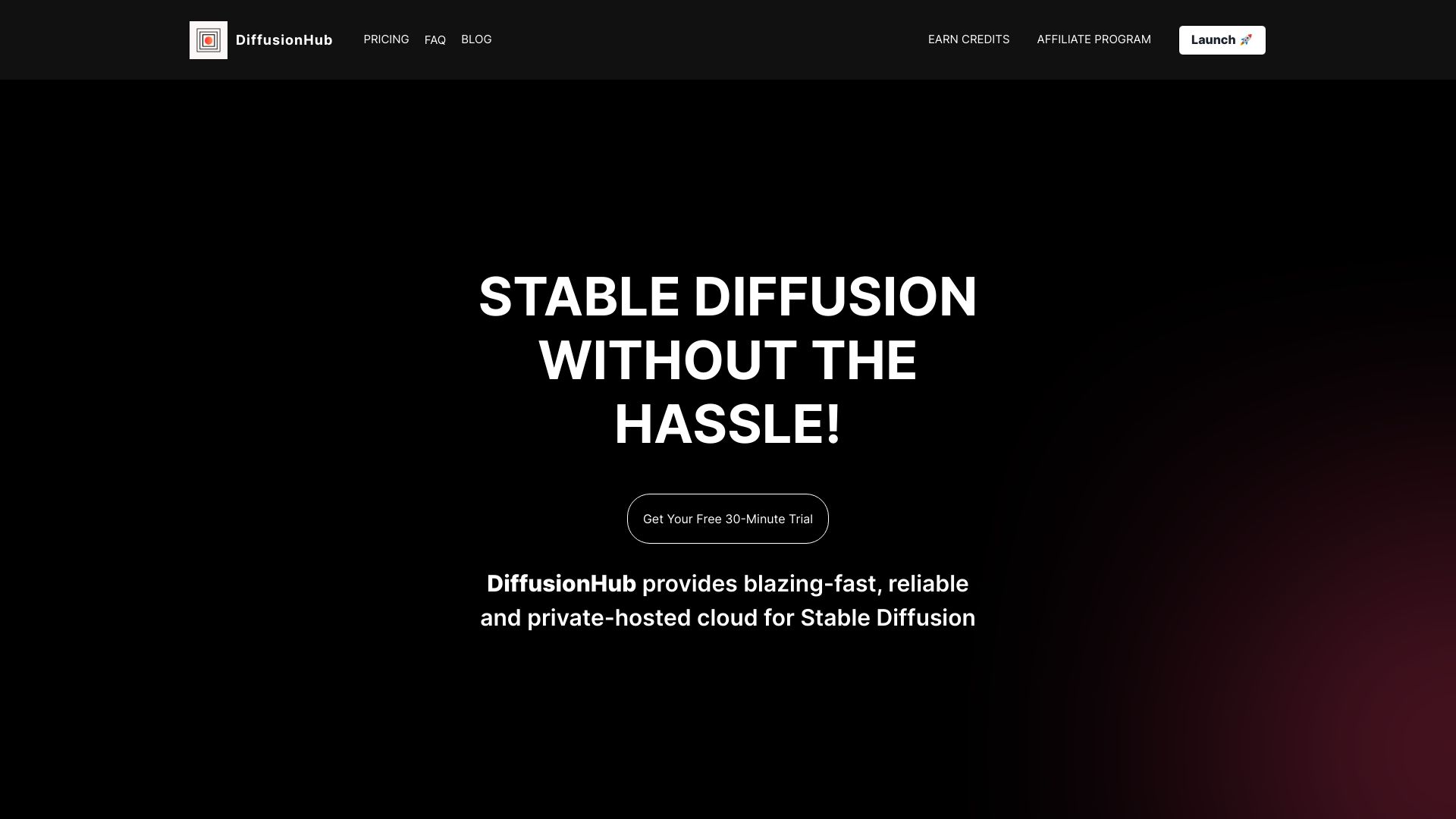 DiffusionHub网页截图,DiffusionHub网页快照