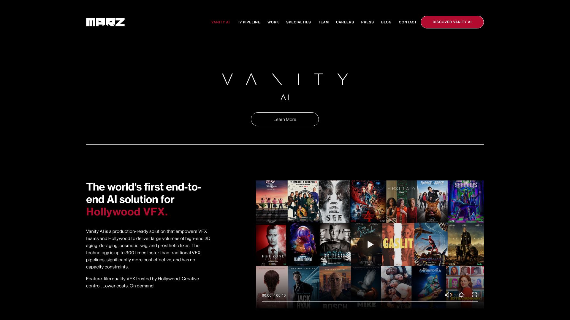Vanity AI网页截图,Vanity AI网页快照