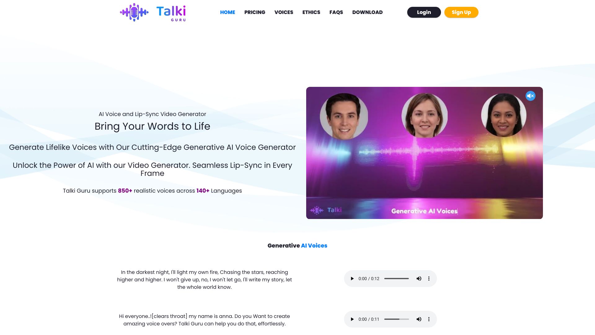 Talki Guru网页截图,Talki Guru网页快照