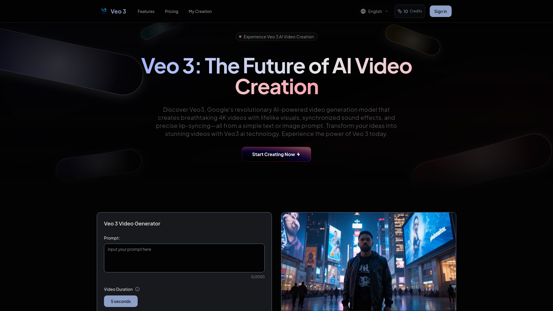 Veo-3-AI网页截图,Veo-3-AI网页快照