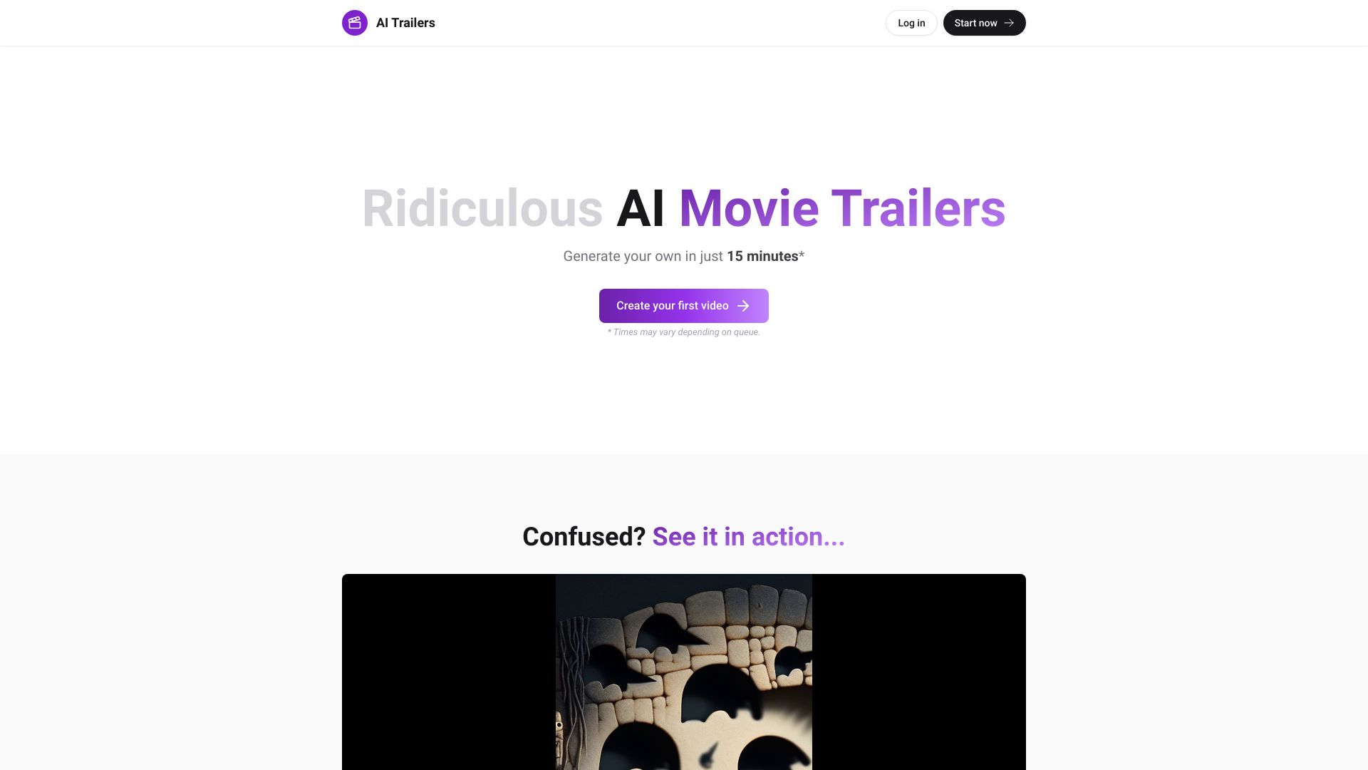 AI Trailers网页截图,AI Trailers网页快照