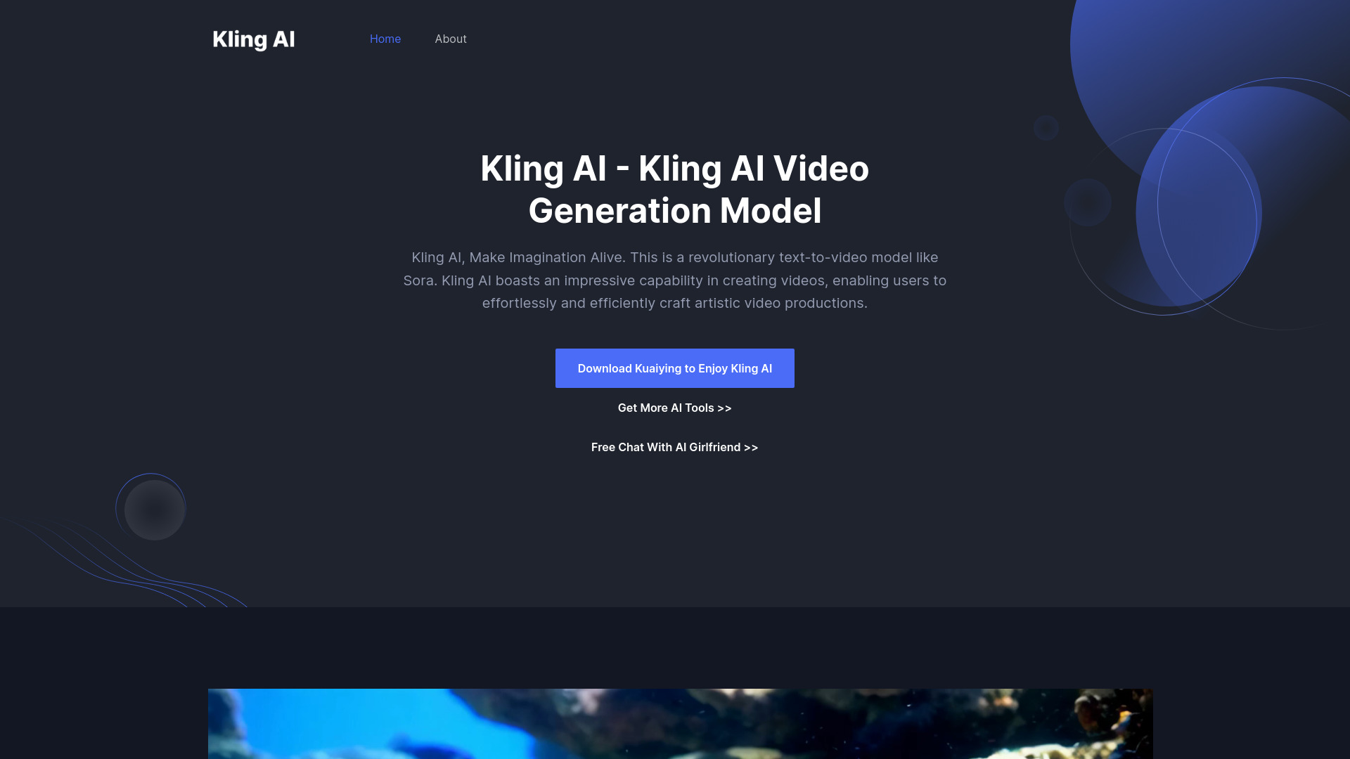 Kling AI CO – AIVideo Generation Model网页截图,Kling AI CO – AIVideo Generation Model网页快照
