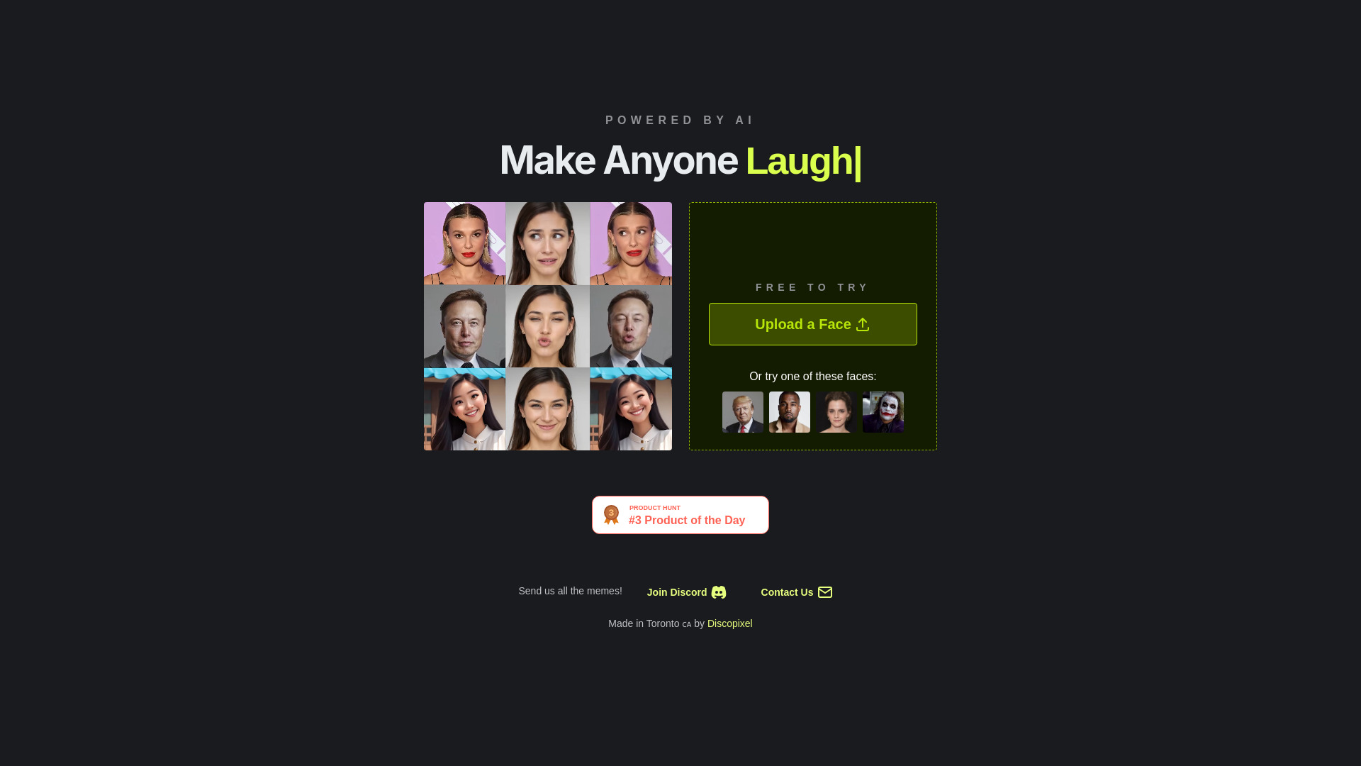 Face Animator网页截图,Face Animator网页快照