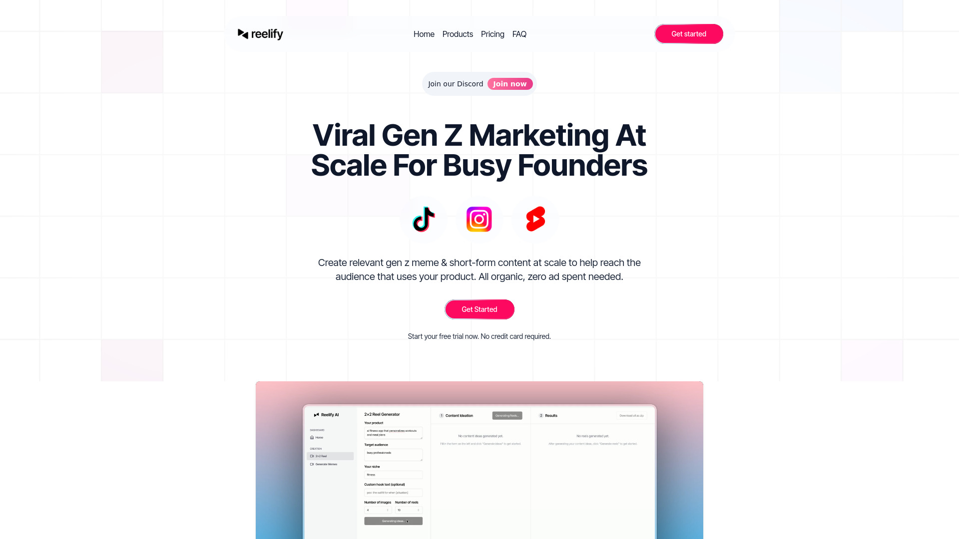 Reelify AI网页截图,Reelify AI网页快照