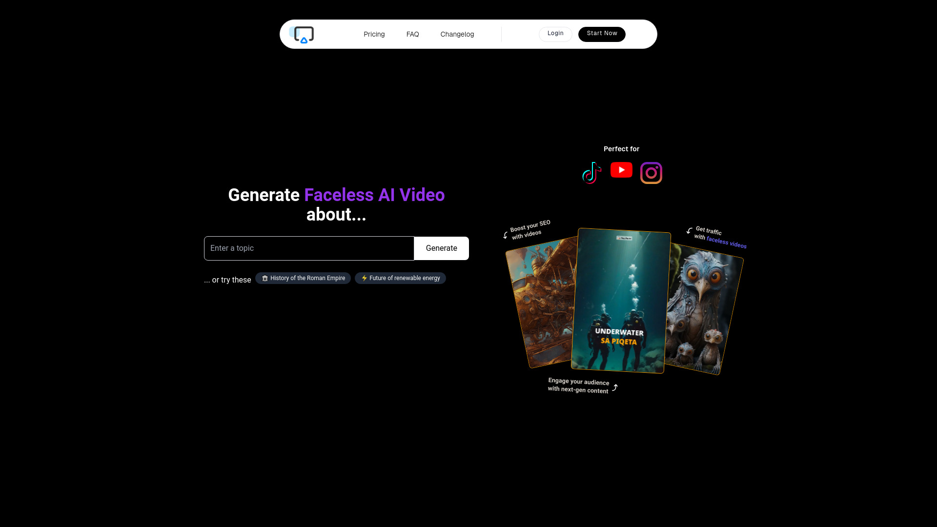 Shorts Generator网页截图,Shorts Generator网页快照