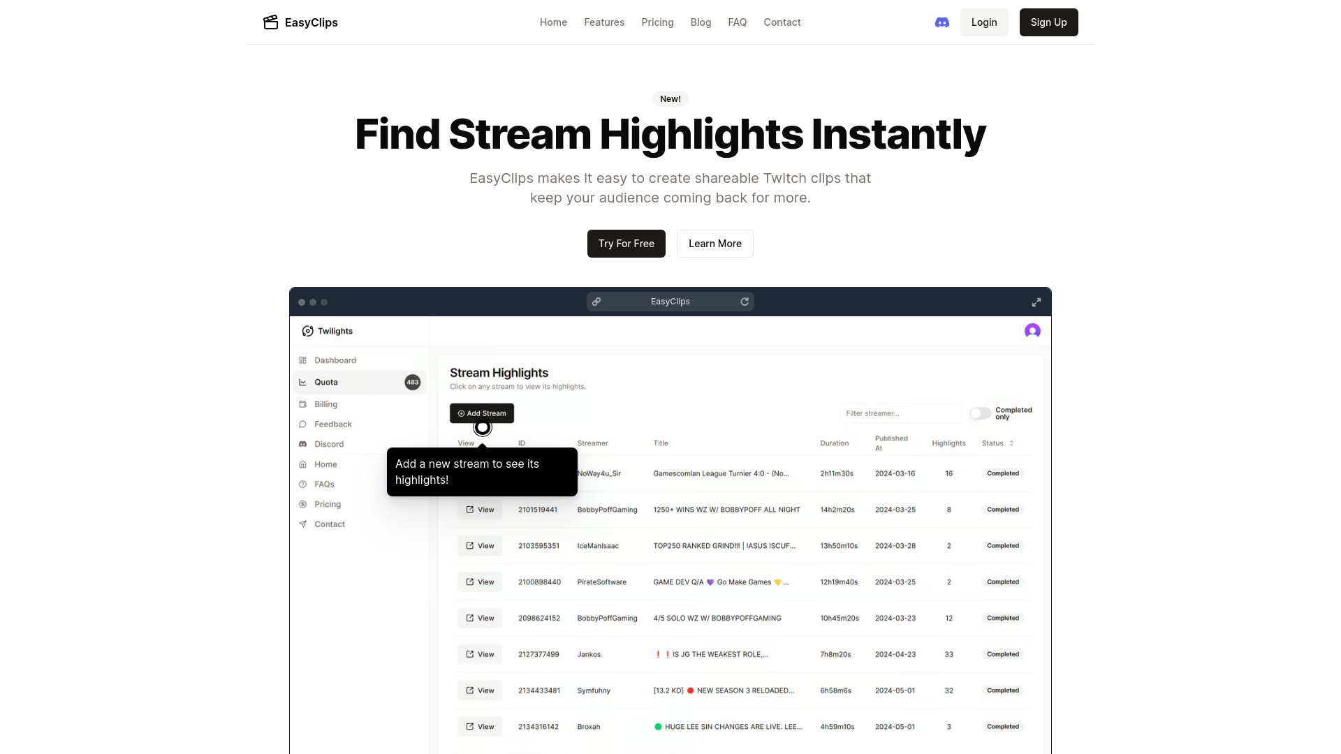 EasyClips网页截图,EasyClips网页快照