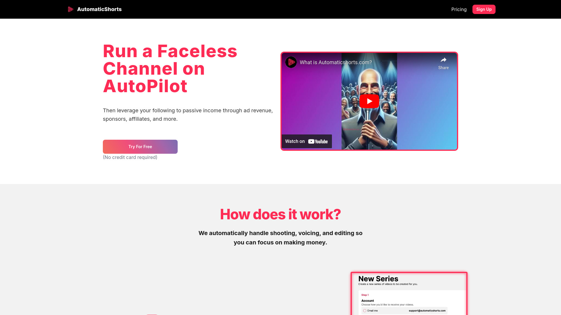 AutomaticShorts网页截图,AutomaticShorts网页快照