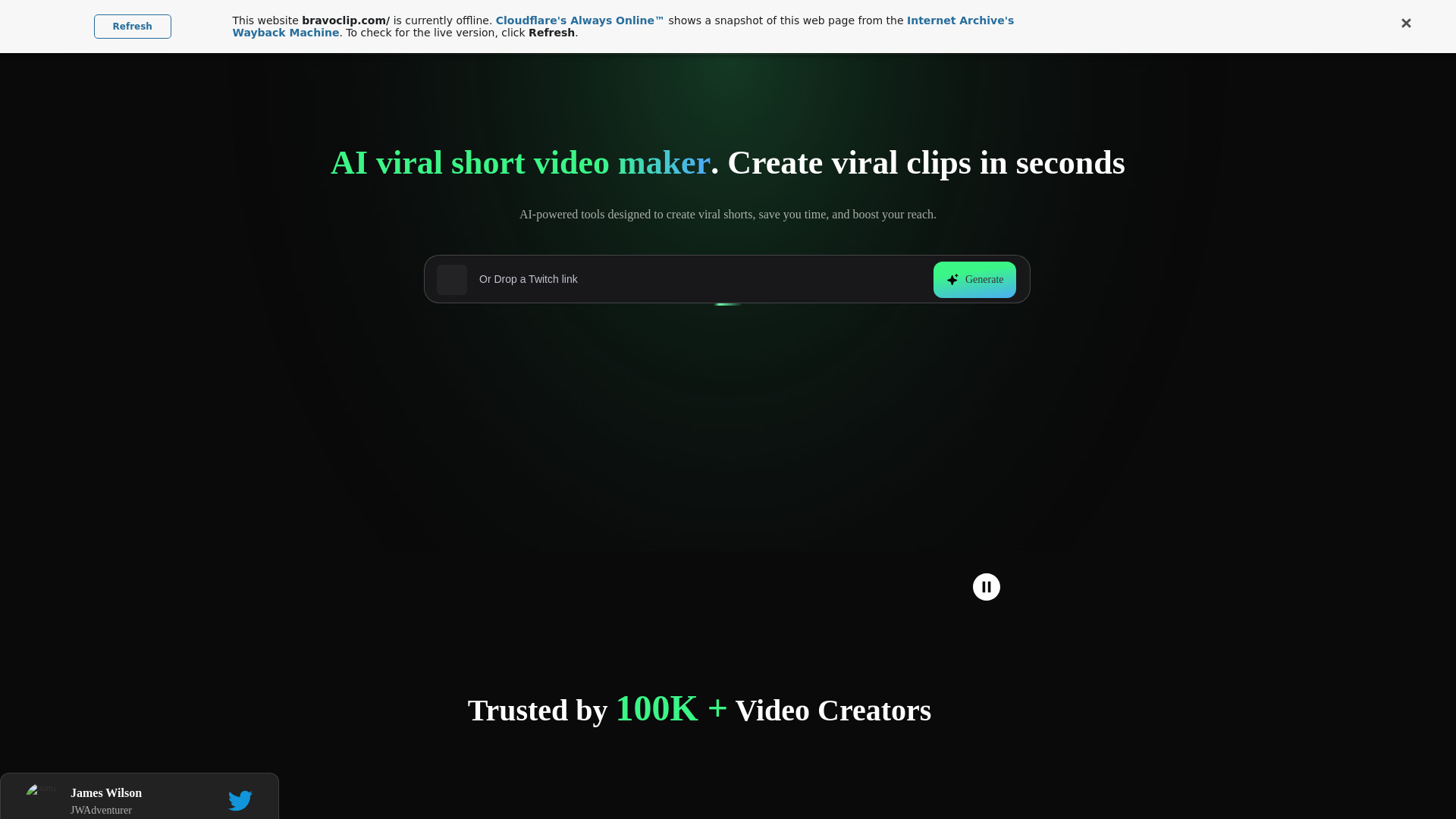 BravoClip网页截图,BravoClip网页快照